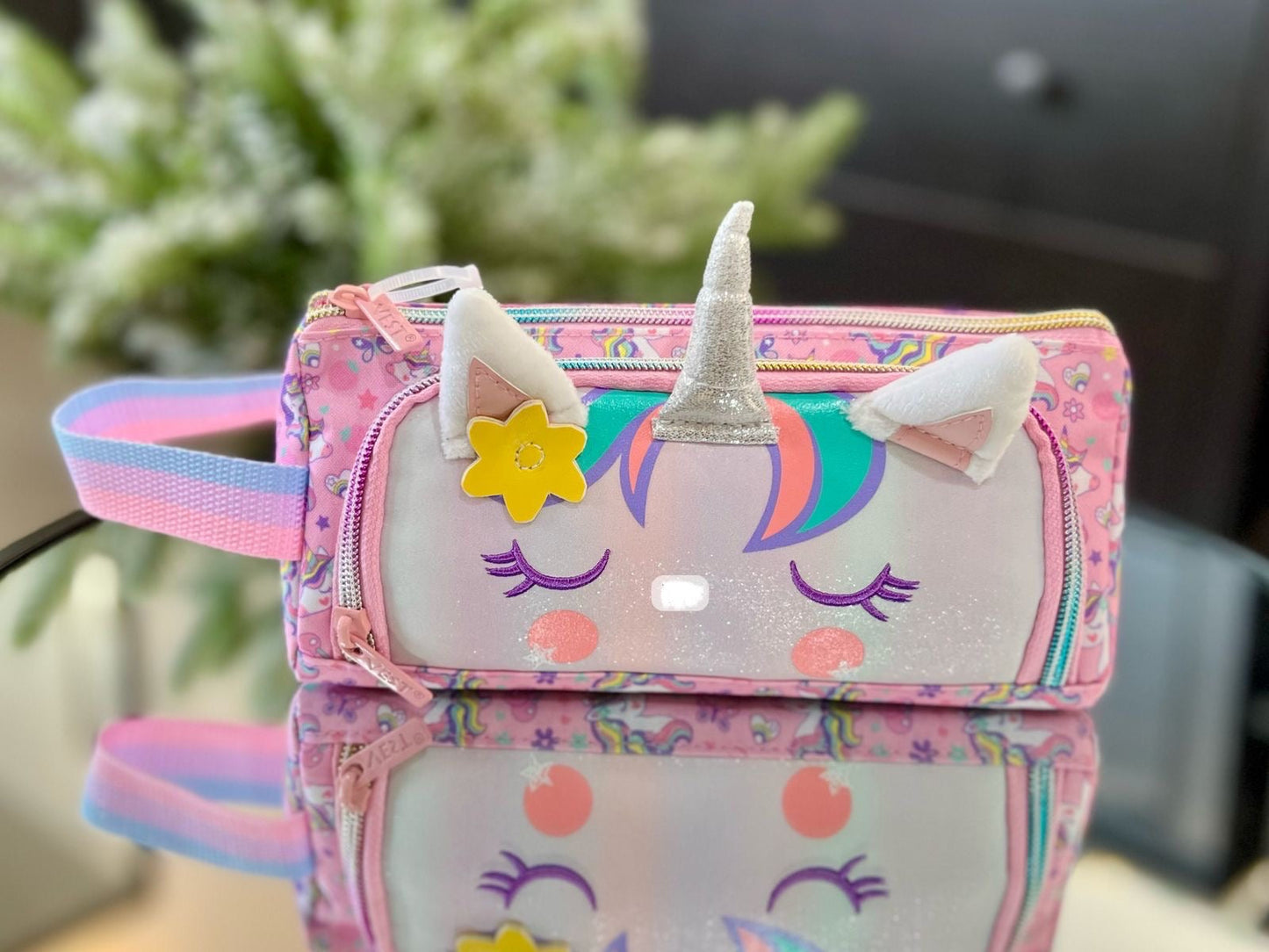 Vest Unicorn Pencil Pouch Case – Kids Stationery Organizer with 3D Unicorn Design