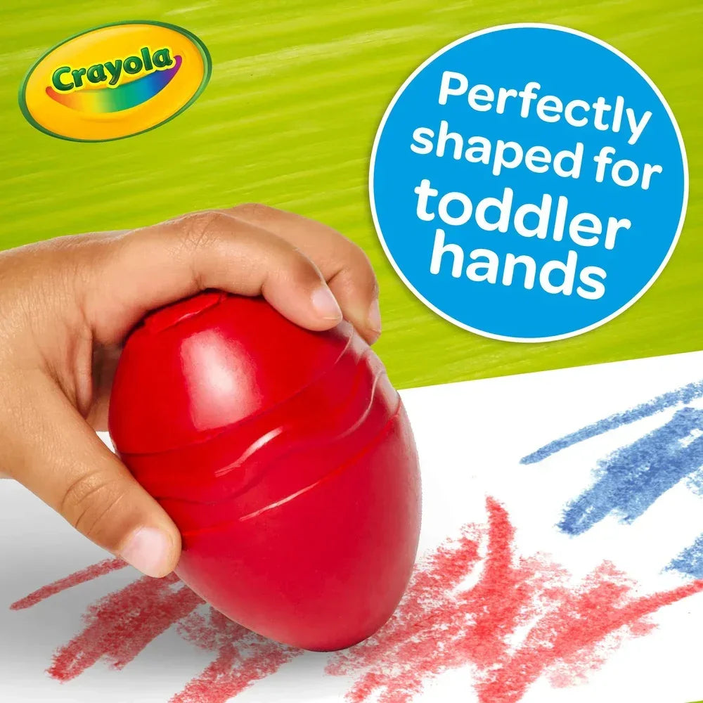 CRAYOLA My First Palm Grip Crayons, 3Ct, Coloring For Toddlers, Multicolor - Jaiman Toys