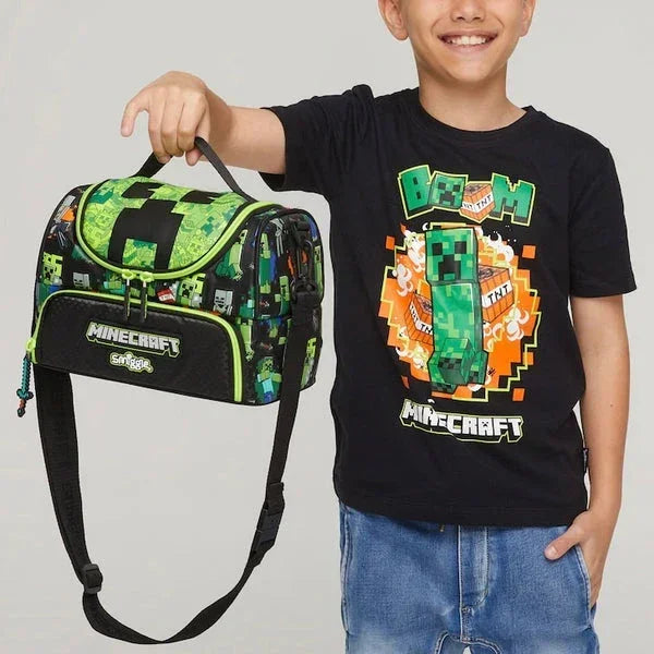 Smiggle Lunch Bag : Minecraft Double Decker 7 Inch For Kids - Jaiman Toys