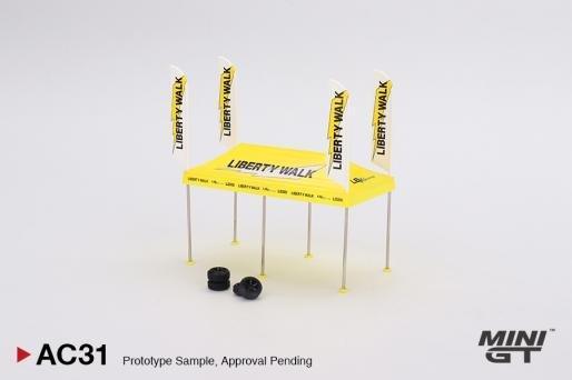 MINI GT Paddock Service Tent Set - LB Racing - Jaiman Toys