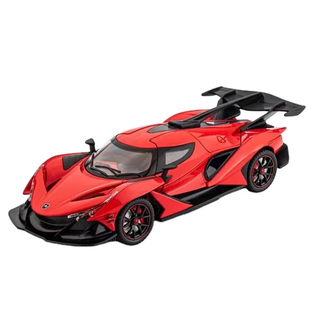 Joy Junction Apollo IE Smoke 1:24 Scale Die-Cast Hypercar Model with Sound & Light β Pull Back Metal Sports Car Toy for Collectors