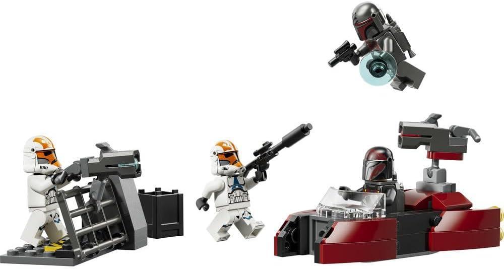 LEGO Star Wars 75449 Siege of Mandalore Battle Pack - Action Toy w/ 2 Mandalorian & 2 Clone Trooper Minifigures plus a Speeder Bike and Blasters - Gift for 6+ Year Old Boys & Fans
