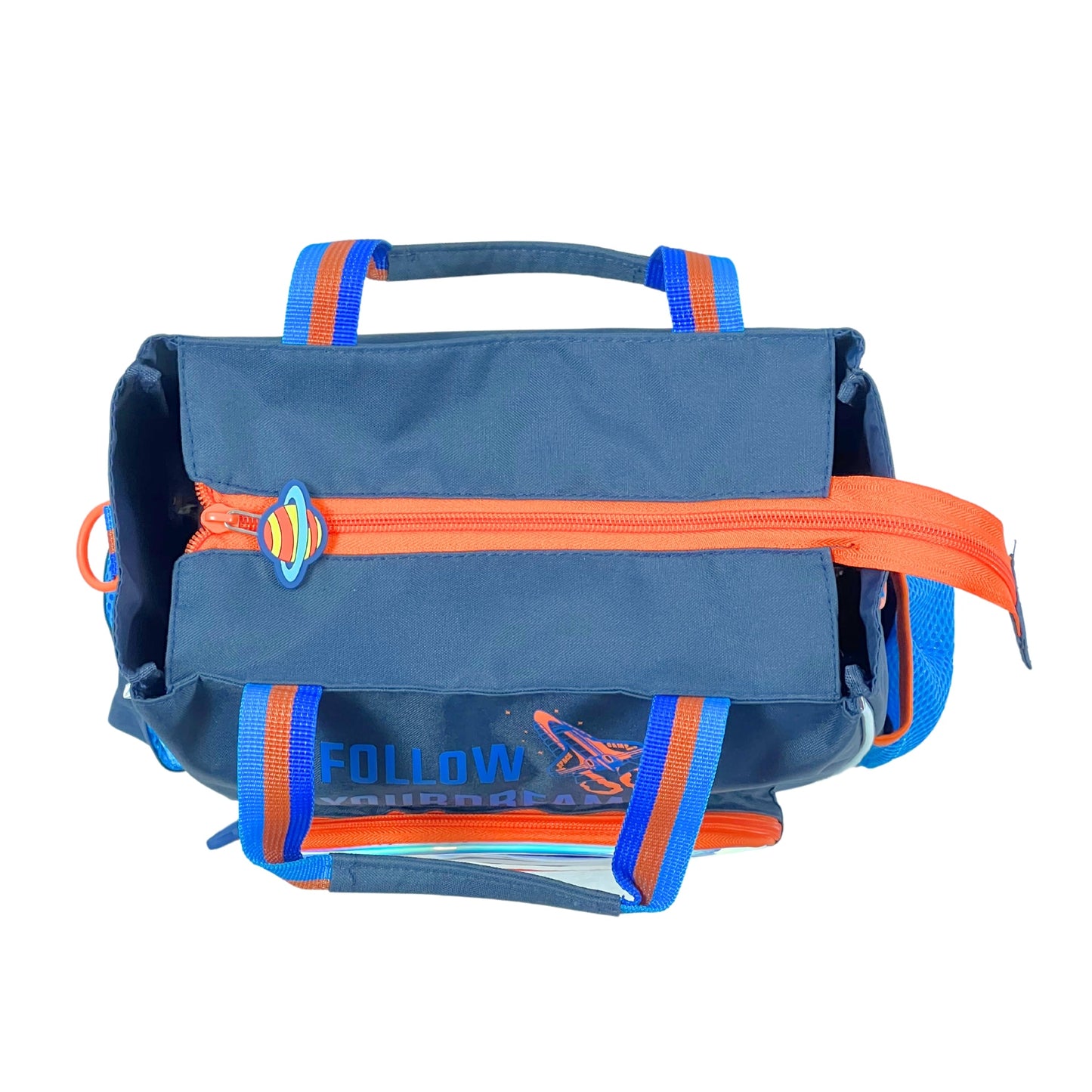Vest Follow Your Dreams Space Astronaut Kids Vest Backpack (32 x 26 cm) | Rocket-Themed School & Activity Bag with Shaker Pocket