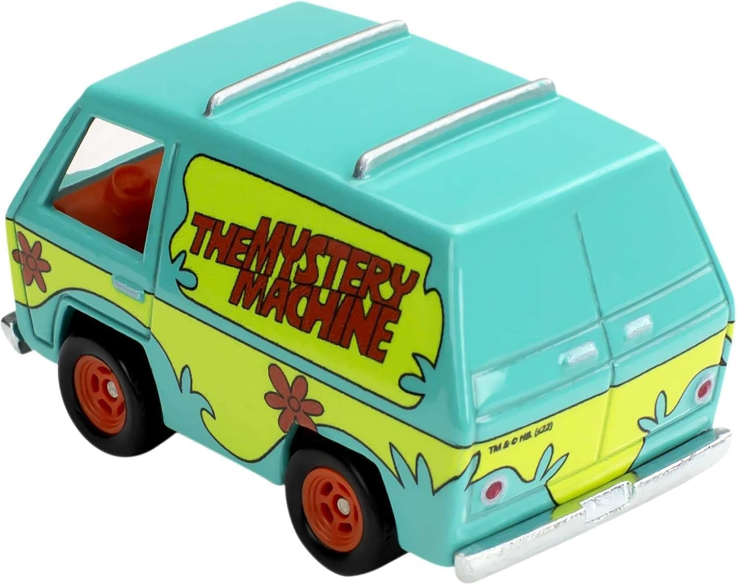 (Card Damage) Hot Wheels Premium Pop Culture 1:64 Scooby-Doo The Mystery Machine Die-Cast Van with Real Riders & Metal/Metal Construction