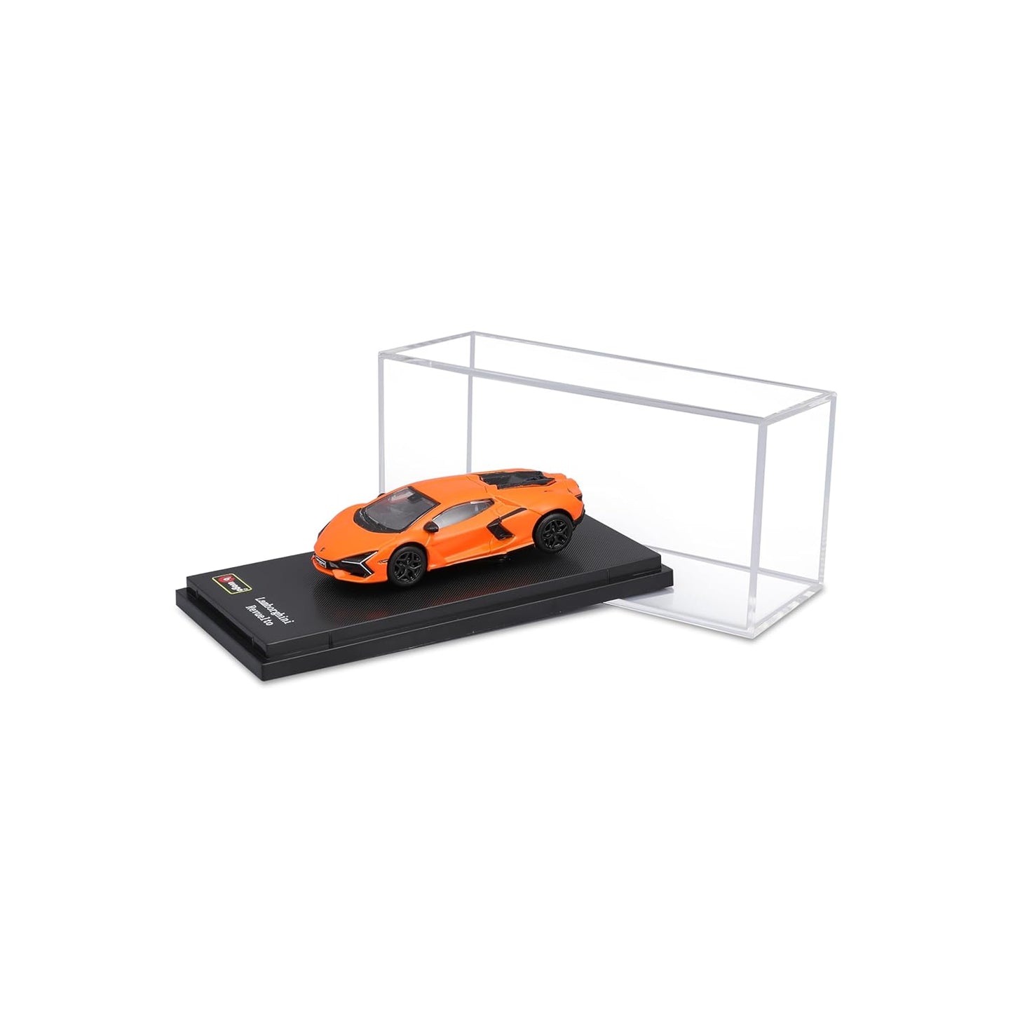 Bburago 1:64 Lamborghini Revuelto Orange Diecast Model Car with Display Case