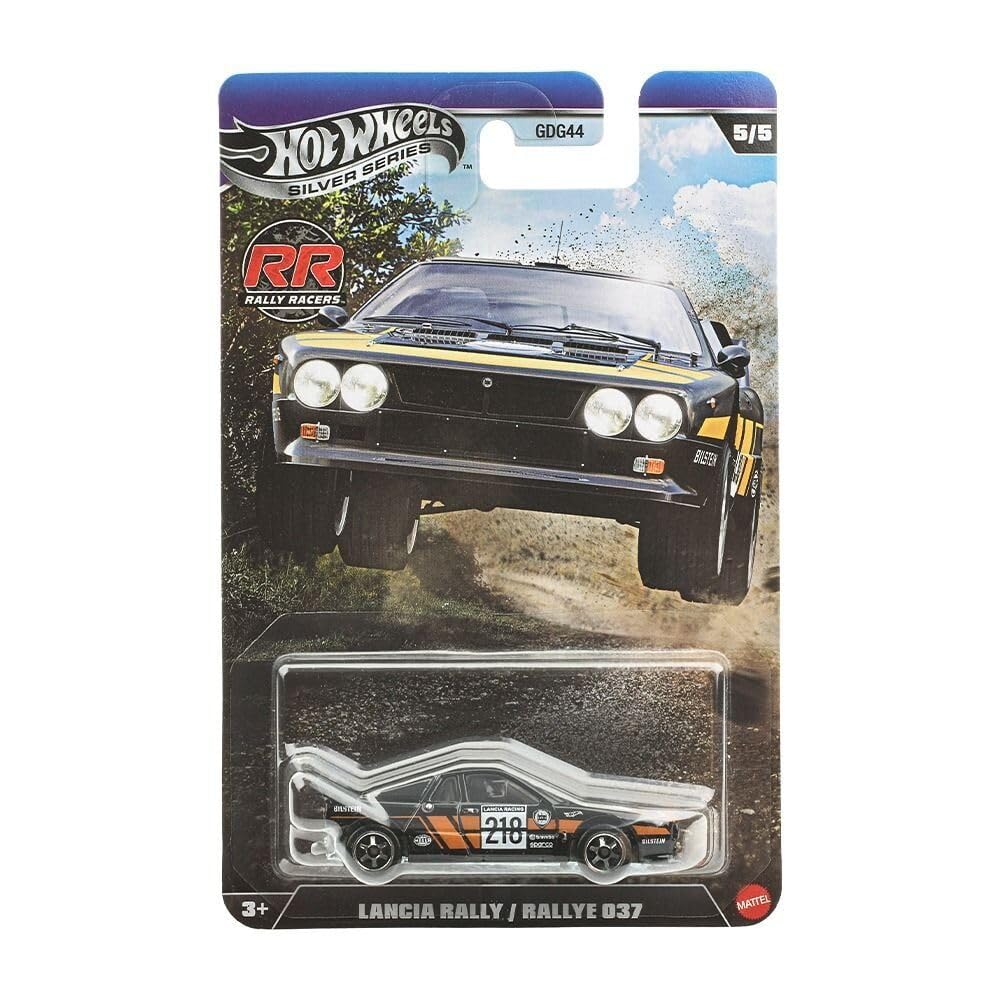 Hot Wheels Silver Series Rally Recs Complete Set of 5 Diecast Cars | Audi Quattro, Honda S800, Ford Escort RS2000, Datsun 510 & Lancia Rally 037 | 1:64 Scale Collectibles