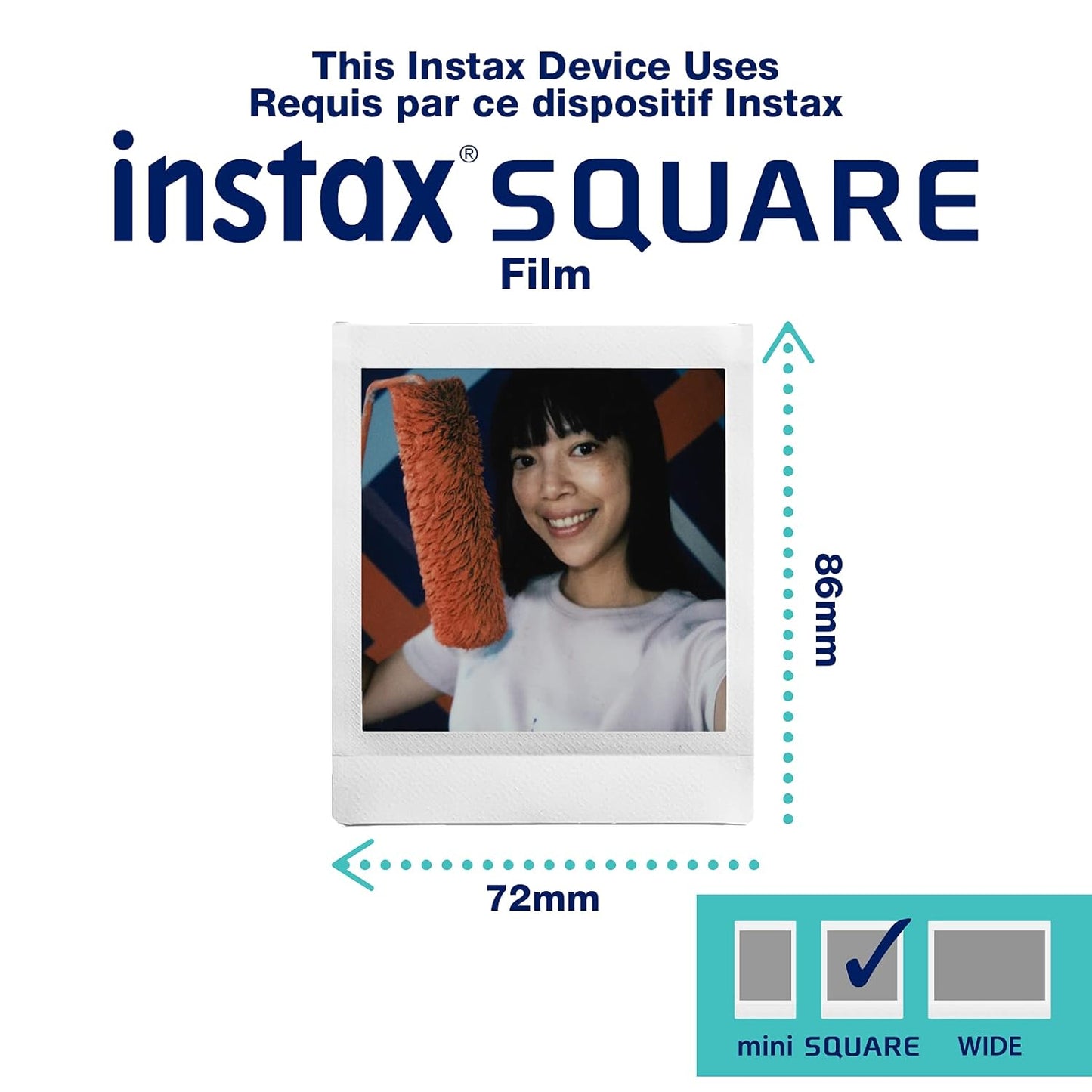 Fujifilm Instax Square Link Goodness Box - 100 Shots of Pure Creativity - (60 Glossy + 40 Designer)