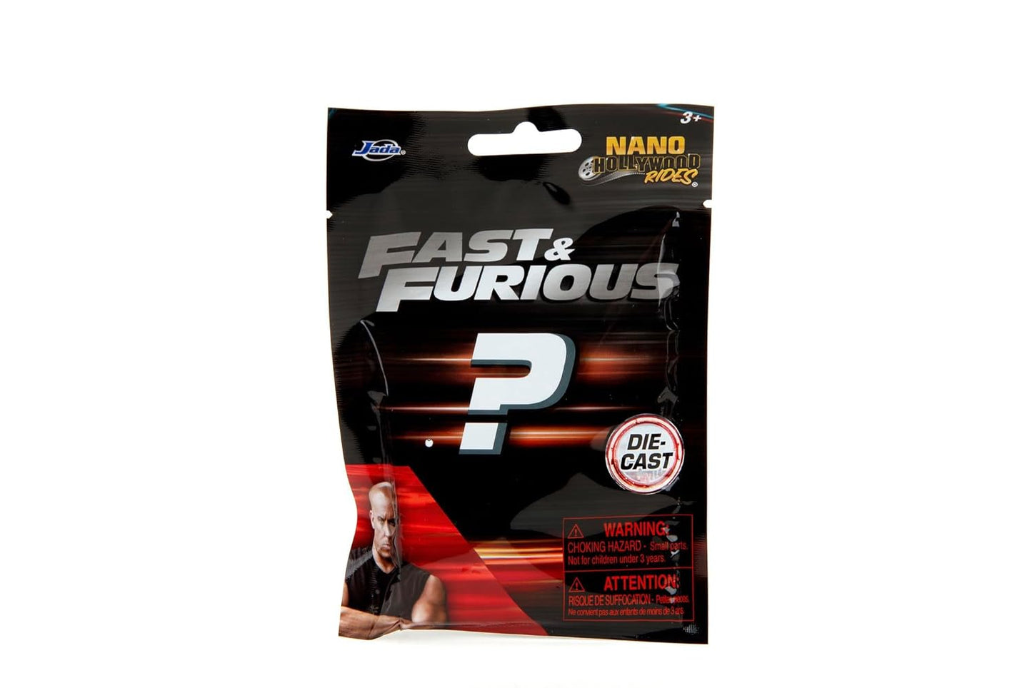 Jada Toys Fast & Furious Nano Cars Mystery Blind Bag – 1 Surprise Die-Cast Metal Car (4cm)