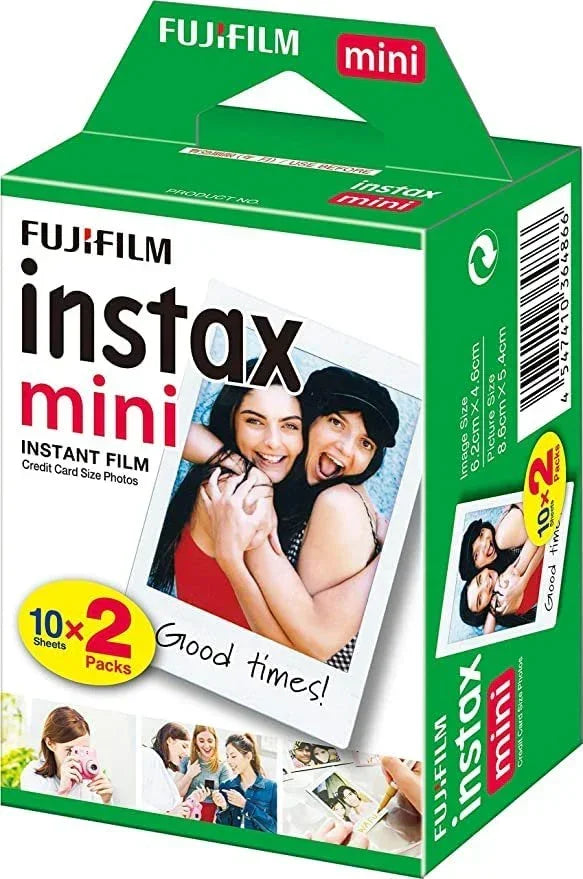 Fujifilm Instax Mini 90 Camera + 20 Shot Films + 1x Instax Photo Storage Box (Red, Instax Mini 90) - Jaiman Toys