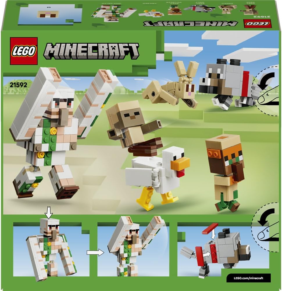 LEGO 21592 Minecraft Chicken Jockey Desert Attack Building Set | 428 Pieces | Interactive Minecraft Adventure Toy