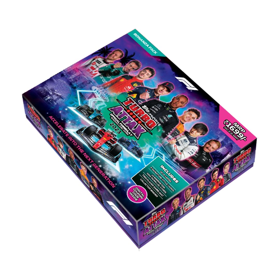Topps Formula 1 Turbo Attax 2023 Bonanza Pack | Official F1 Trading Card Game Collector Set