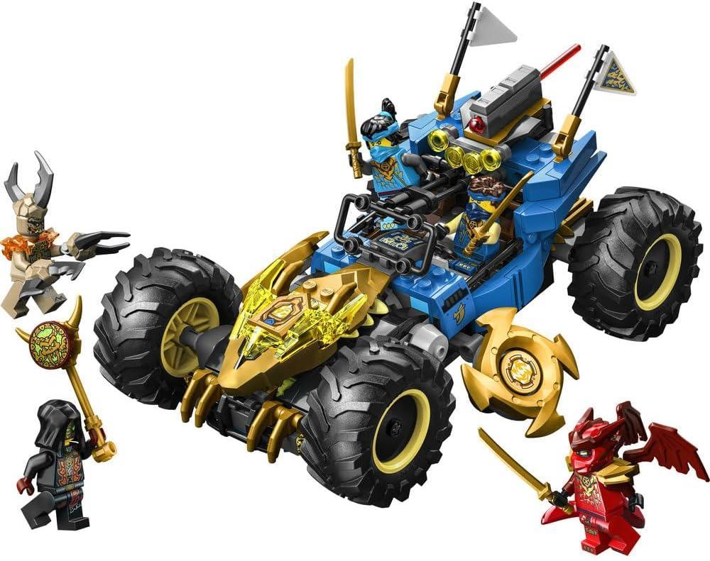LEGO NINJAGO 71856 2in1 Jay's Transforming Car Toy - Ninja Truck w/ 5 Minifigures incl. Kai & Nya plus Shurikens & Swords - Birthday Gift for 8+ Year Old Boys & Fans