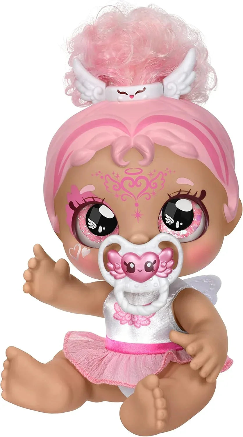 Kindi Kids, Dress Up Magic Winnie Wings, Angel Baby Sister Doll set - Age 3+ - Jaiman Toys