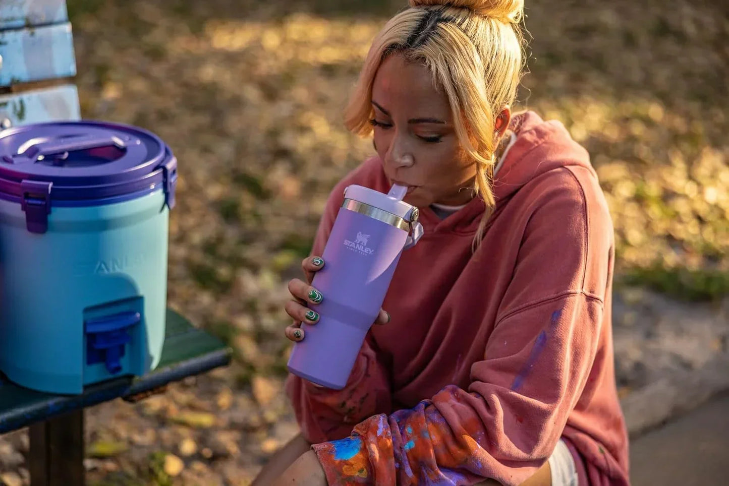 Stanley IceFlow™ Flip Straw Tumbler | 887ml with Straw for Water (30 oz) - Jaiman Toys