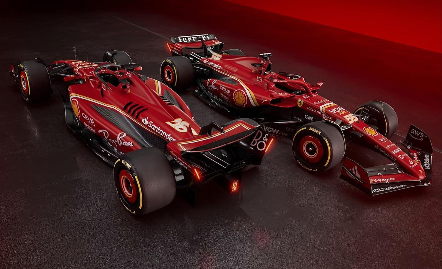 Bburago 1:24 Ferrari SF-24 #16 Charles Leclerc 2024 F1 Diecast Model Car – Official Licensed Formula 1 Replica