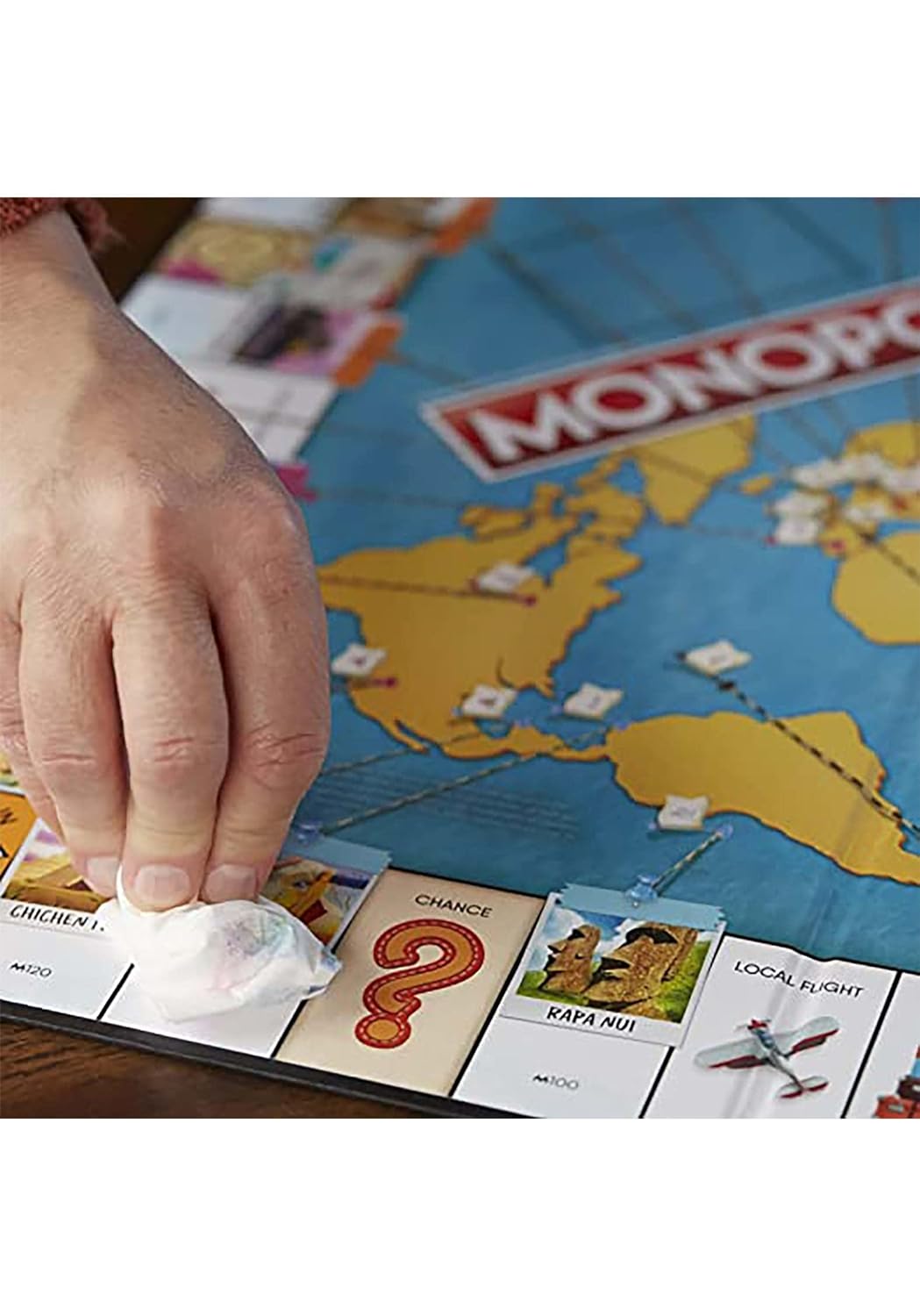Monopoly - Travel World Tour Board Game, for Families and Kids Dry-Erase Gameboard - Borad Game for Boys and Girls Ages 8+ for 2-4 Players