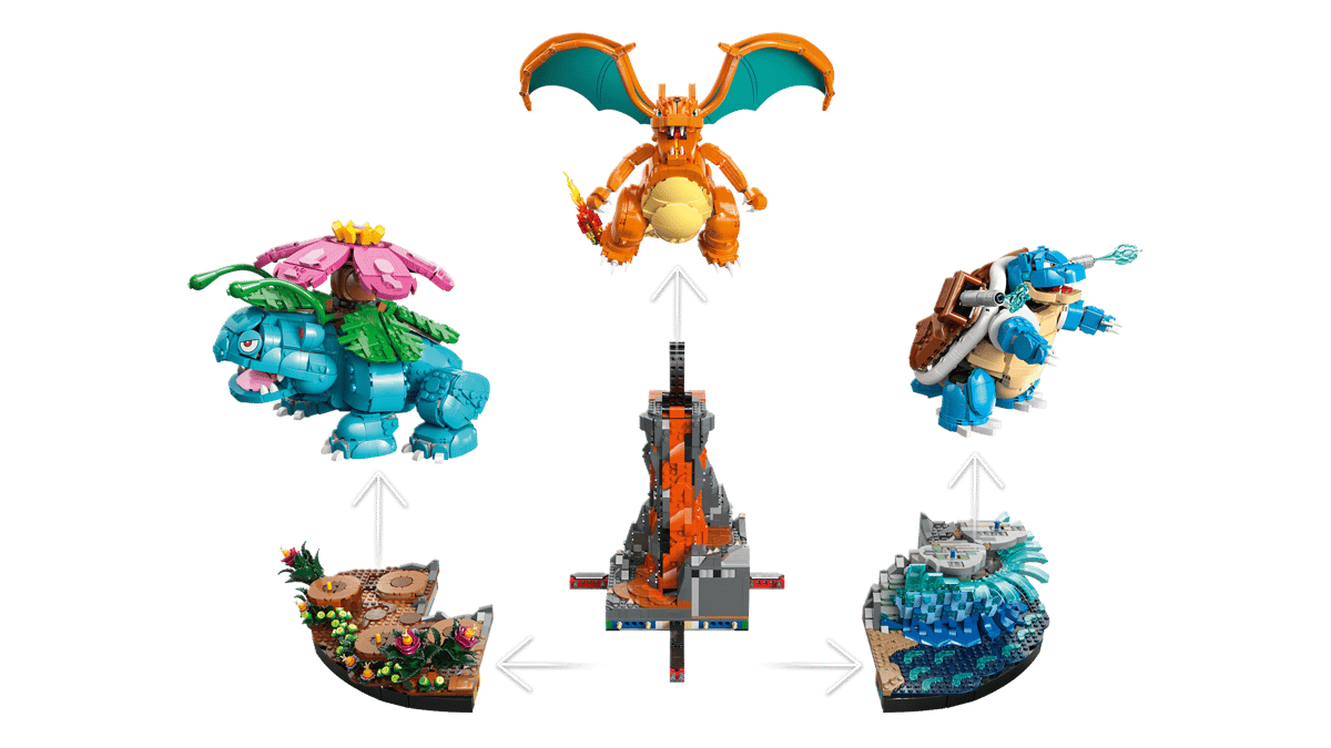 LEGO 72153 X Pokemon Venusaur, Charizard and Blastoise