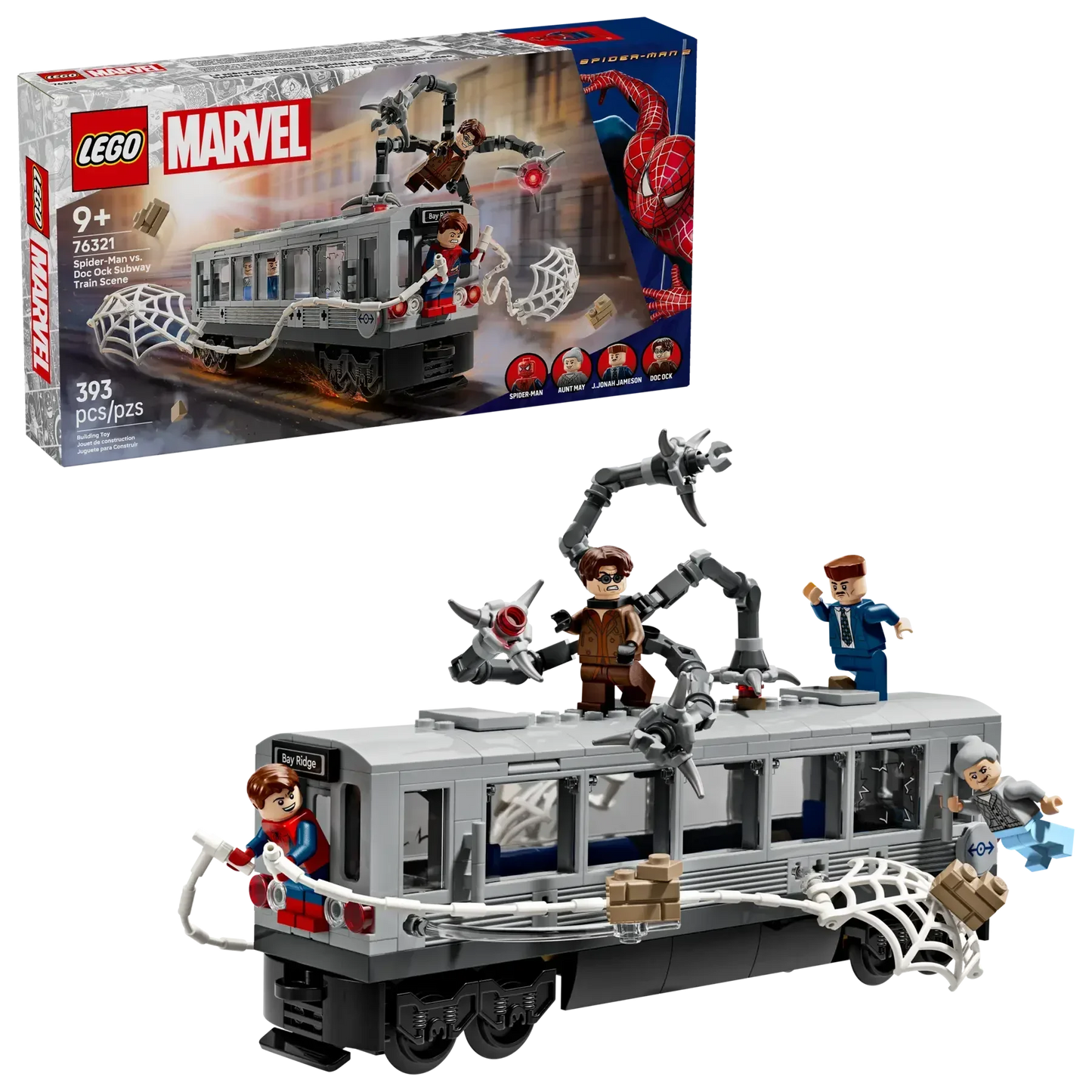 LEGO Marvel 76321 SpiderMan vs. Doc Ock Subway Train Scene BuildandPlay Set for Ages9+ - Jaiman Toys