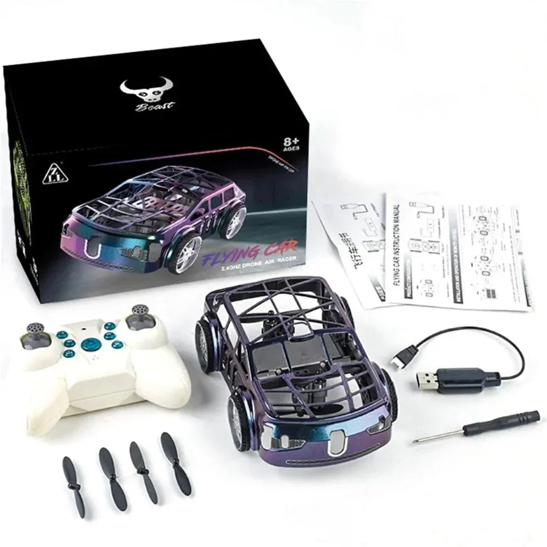 SG900PRO Dual-Mode 2-in-1 Flying Car Drone – RC Air + Ground Vehicle with LED Lights (Blue)