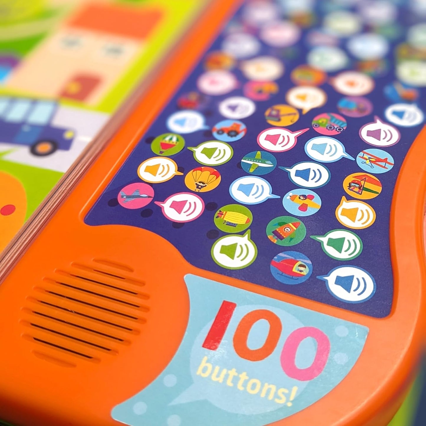North Parade 100 Button Look and Find Things That Go Words and Sounds Interactive Sound Book for Kids
