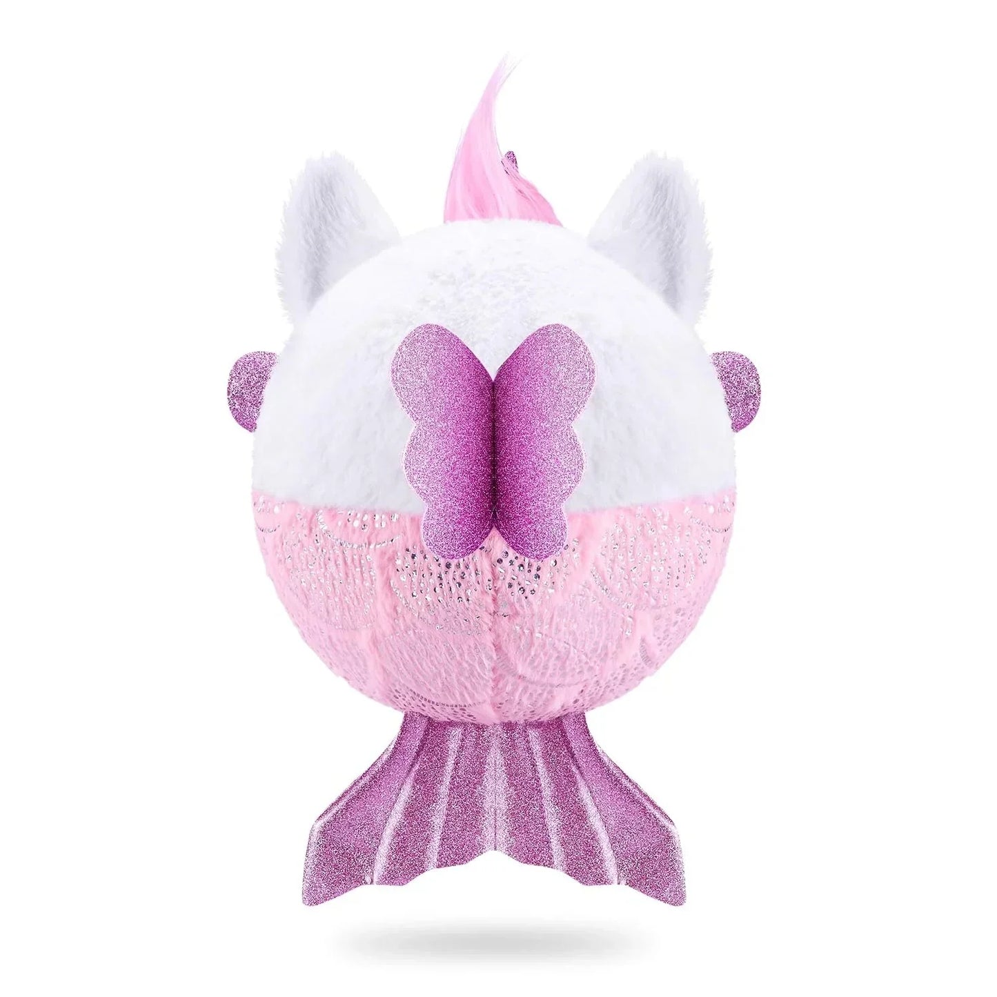 Rainbocorns Mermaidcorn Series 7 Kitten - Collectible Plush - Mermaid Surprises, Cuddle Plush Stuffed Animal, Stickers, (Kitten) - Jaiman Toys