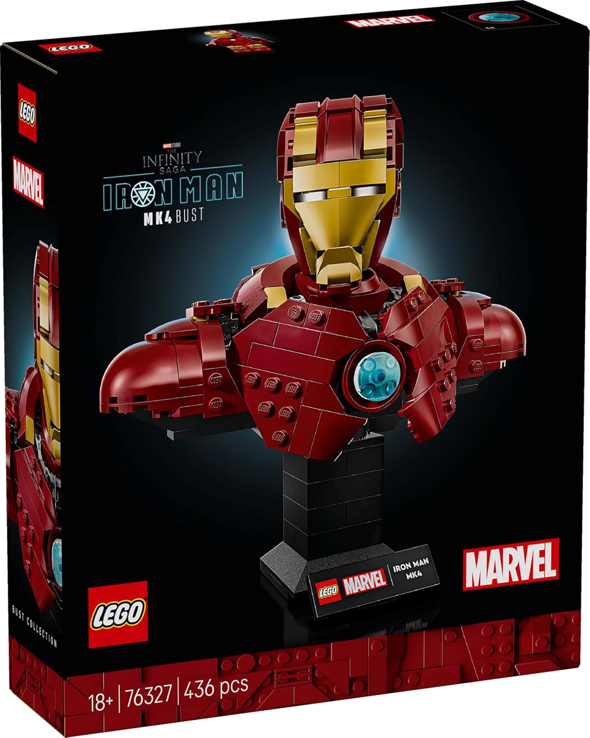 LEGO 76327 Marvel Iron Man MK4 Bust Building Set (436 Pieces)