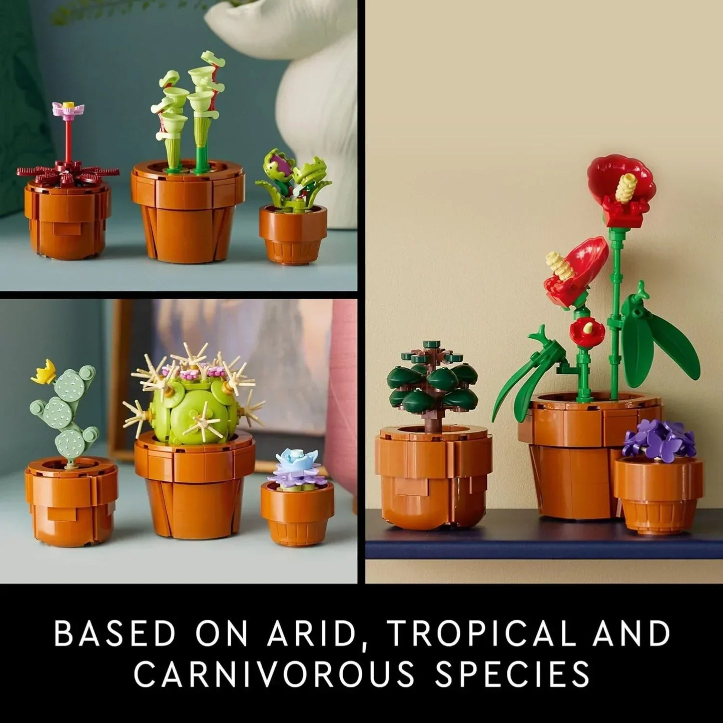 LEGO Icons Tiny Plants Building Set for Adults 10329 (758 Pieces)- Botanical Collection