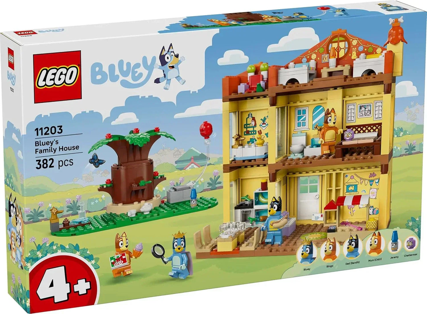 LEGO Bluey Family House Playset 11203 – Preschool Building Kit for Kids 4+