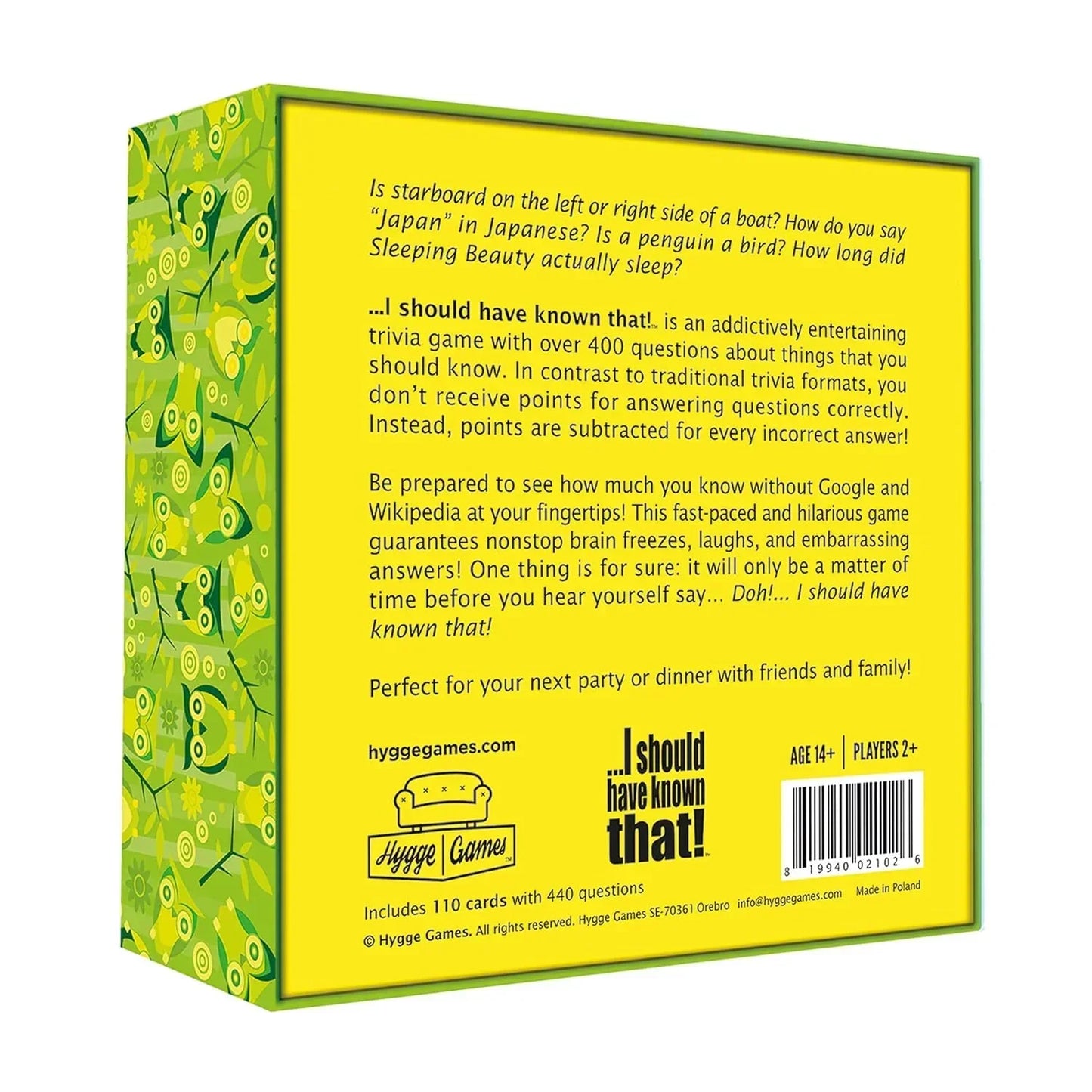 I should have known that! Board Game - Jaiman Toys