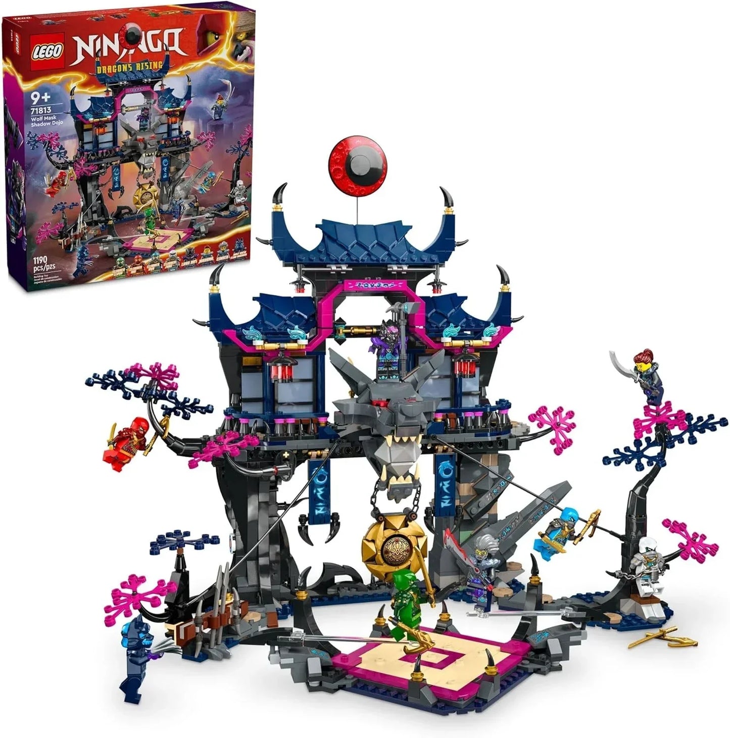 LEGO NINJAGO Wolf Mask Shadow Dojo Toy Set 71813 Age 9+ - Jaiman Toys