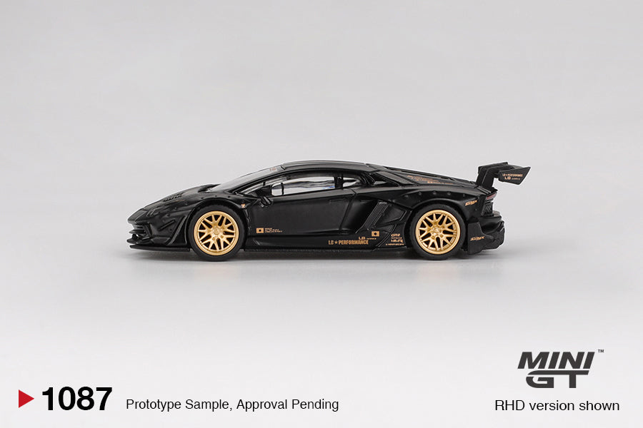 Mini GT 1:64 #1887 LB★WORKS Lamborghini Aventador Limited Edition Matte Black + (Blister Pack) Subaru Impreza WRC97 #1 1999 DRM Champion Norisbank Livery Diecast Model Car Set