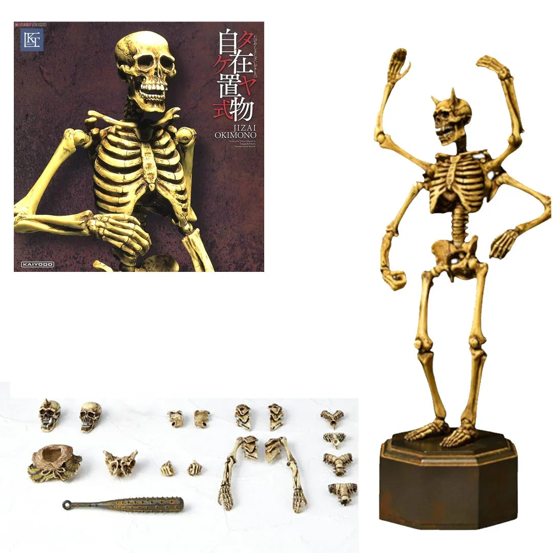 Kaiyodo Takeyashiki Jizai Okimono KT-005 Skeleton Figure (White) Age 15+ - Jaiman Toys