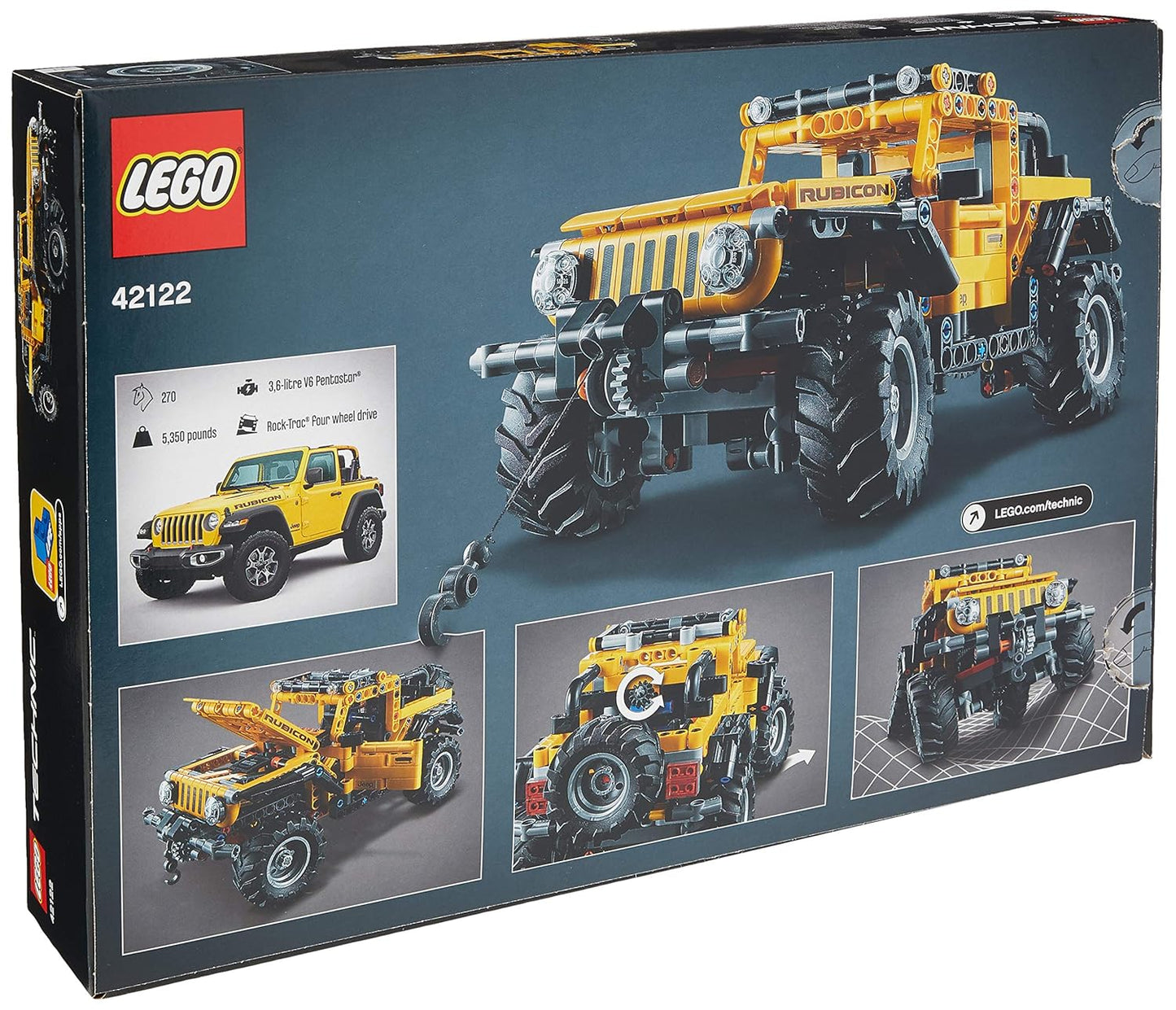 LEGO Technic 42122 Jeep Wrangler V29 Building Blocks For 9 Years&Above, Multi color