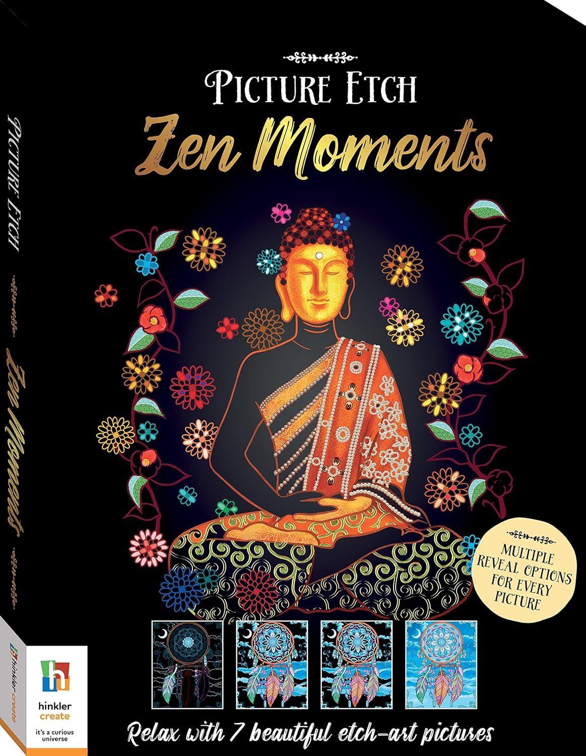 Picture Etch: Zen Moments – Scratch, Relax, and Unwind (by Hinkler) - Jaiman Toys