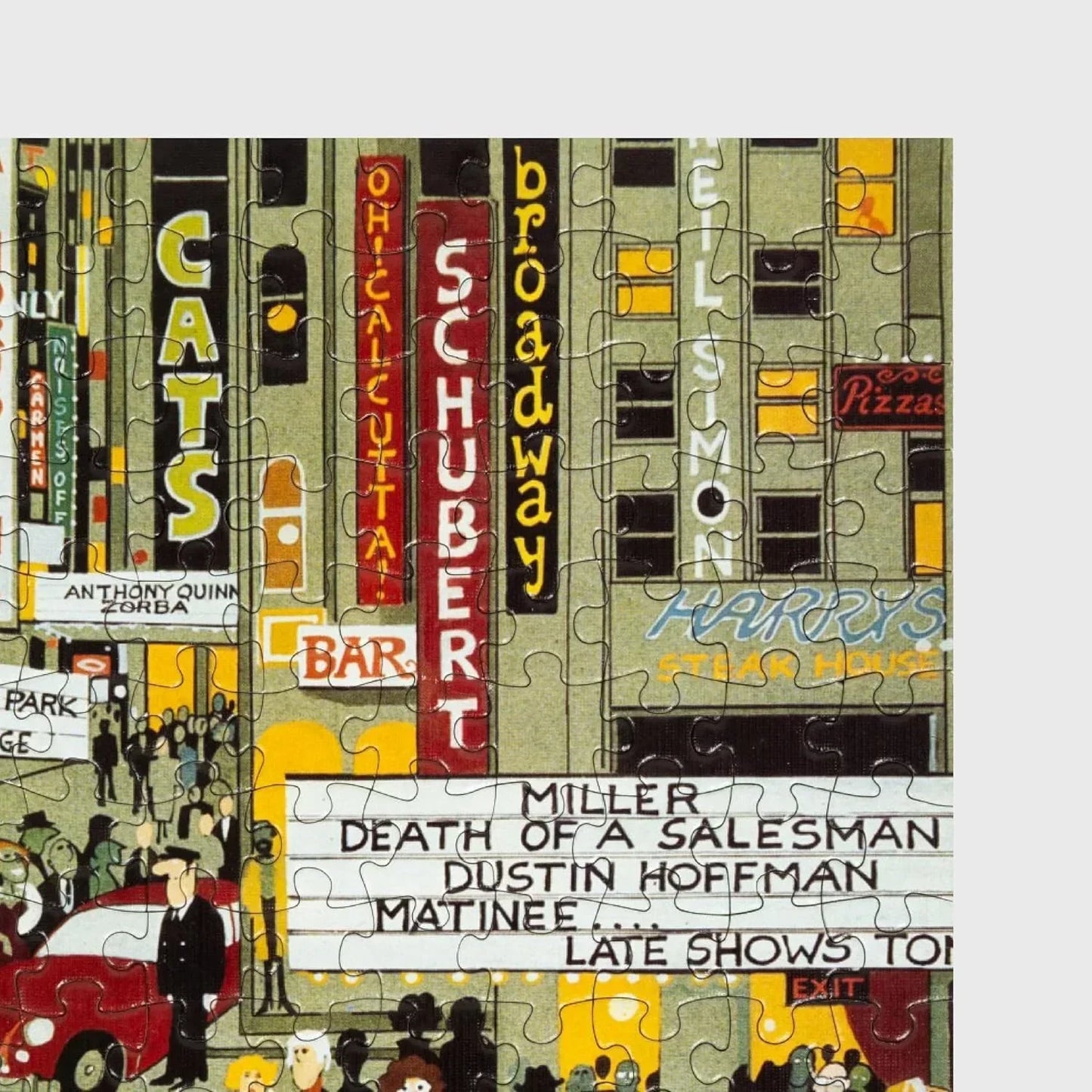 Jigsaw Nation Bustling Broadway: New York - 150 Pieces Jigsaw Puzzle by Mario Miranda