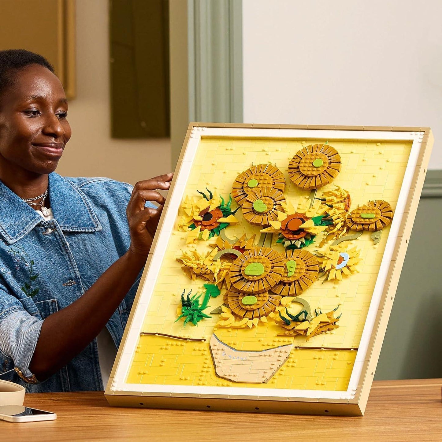 LEGO Art Vincent van Gogh Sunflowers 31215 Wall Art Set for Adults & Art Lovers
