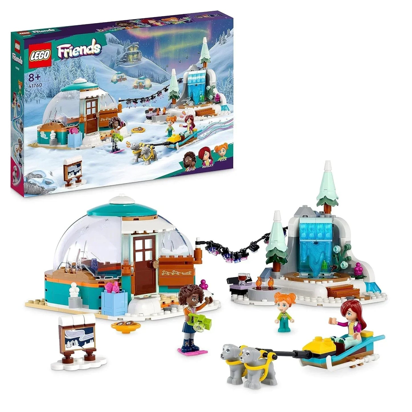 LEGO 41760 Friends Igloo Holiday Adventure Building Toy Set (491 Pieces) - Jaiman Toys