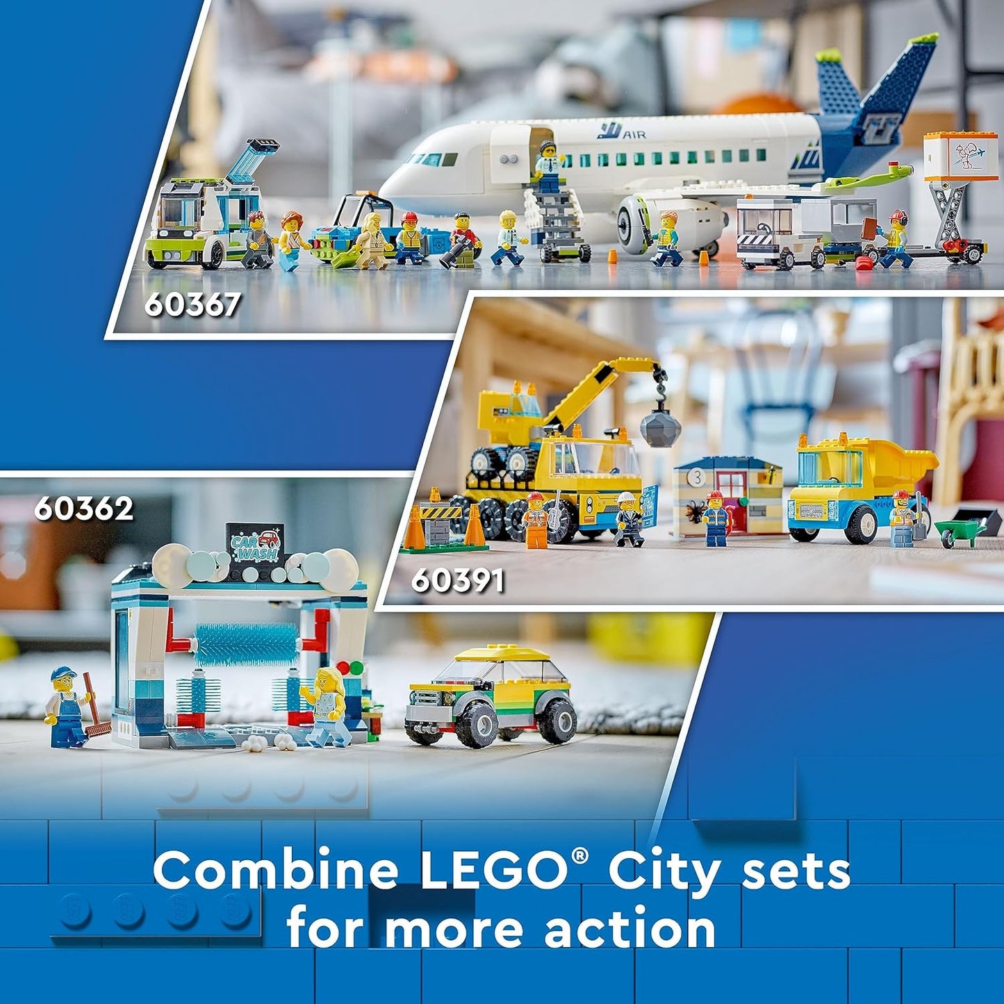 (Box Damage) LEGO City Passenger Airplane 60367 Building (930 Pieces)