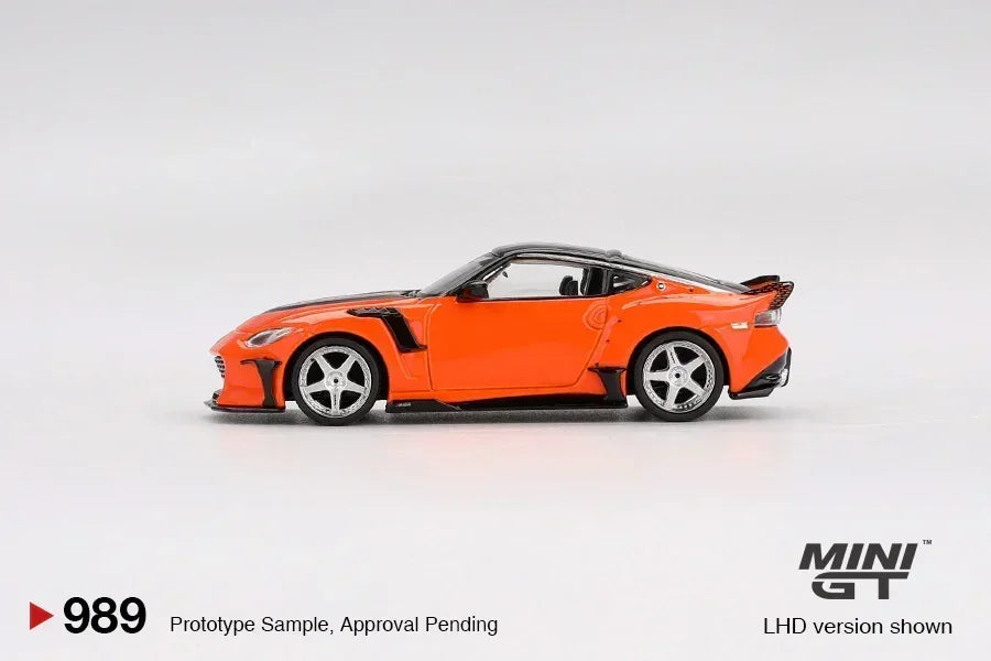 Mini GT 1:64 Nissan Z VeilSide FFZ400 Orange Diecast Model Car – Widebody Performance Collectible (RHD)