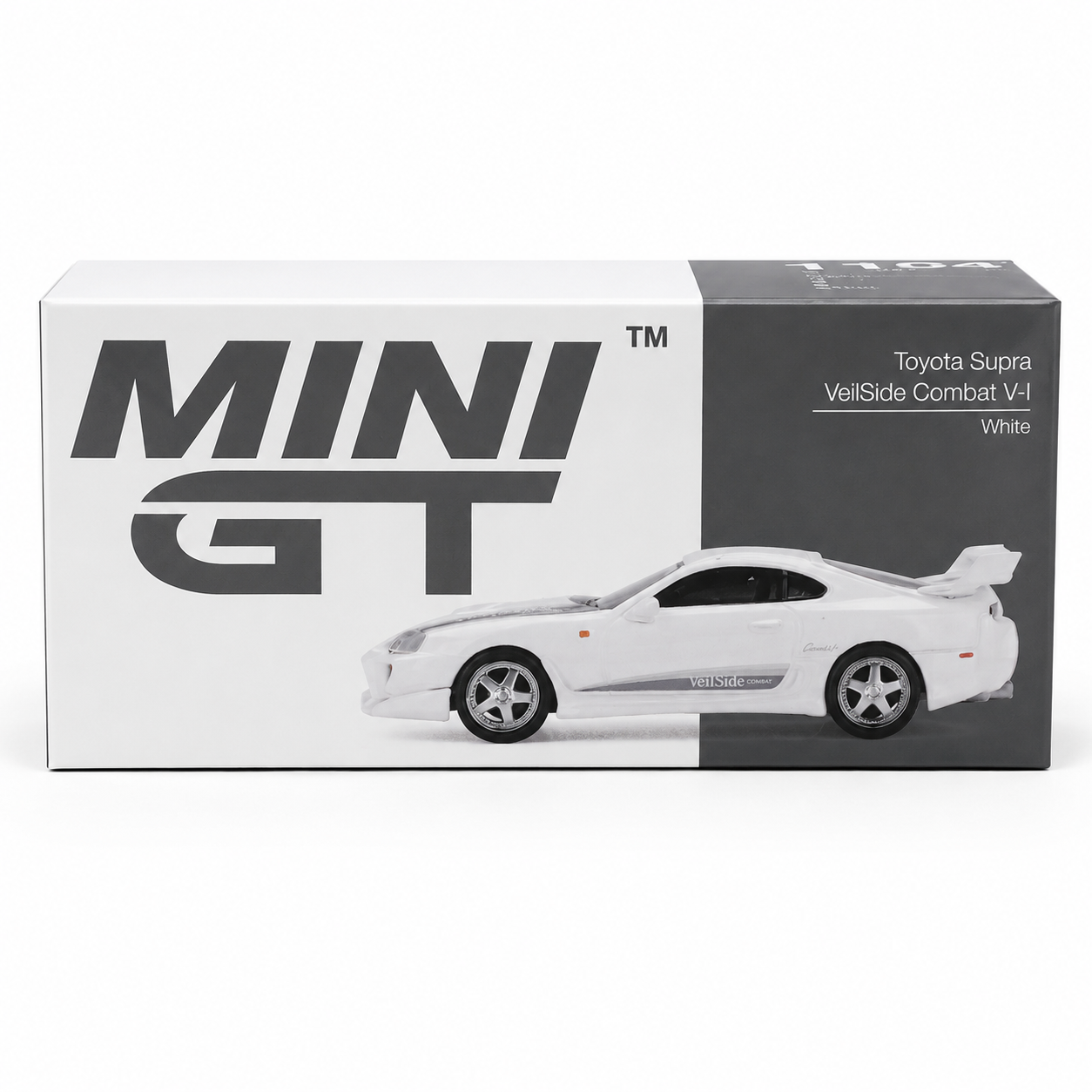 Mini GT 1:64 Toyota Supra VeilSide Combat V-I White Diecast Model Car