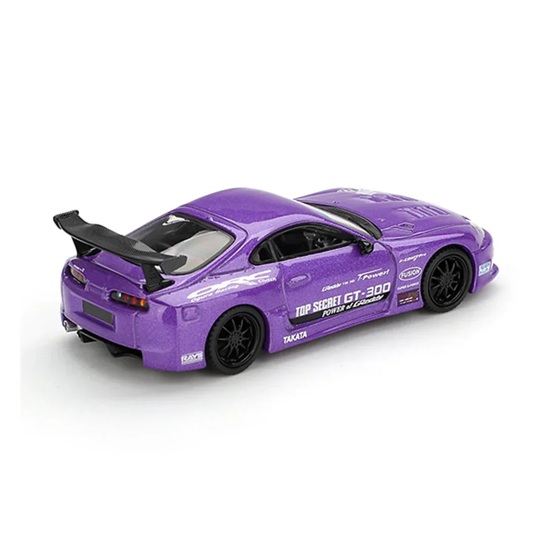 Mini GT 1:64 Toyota Supra A80 Top Secret GT-300 Purple RHD – Diecast Car