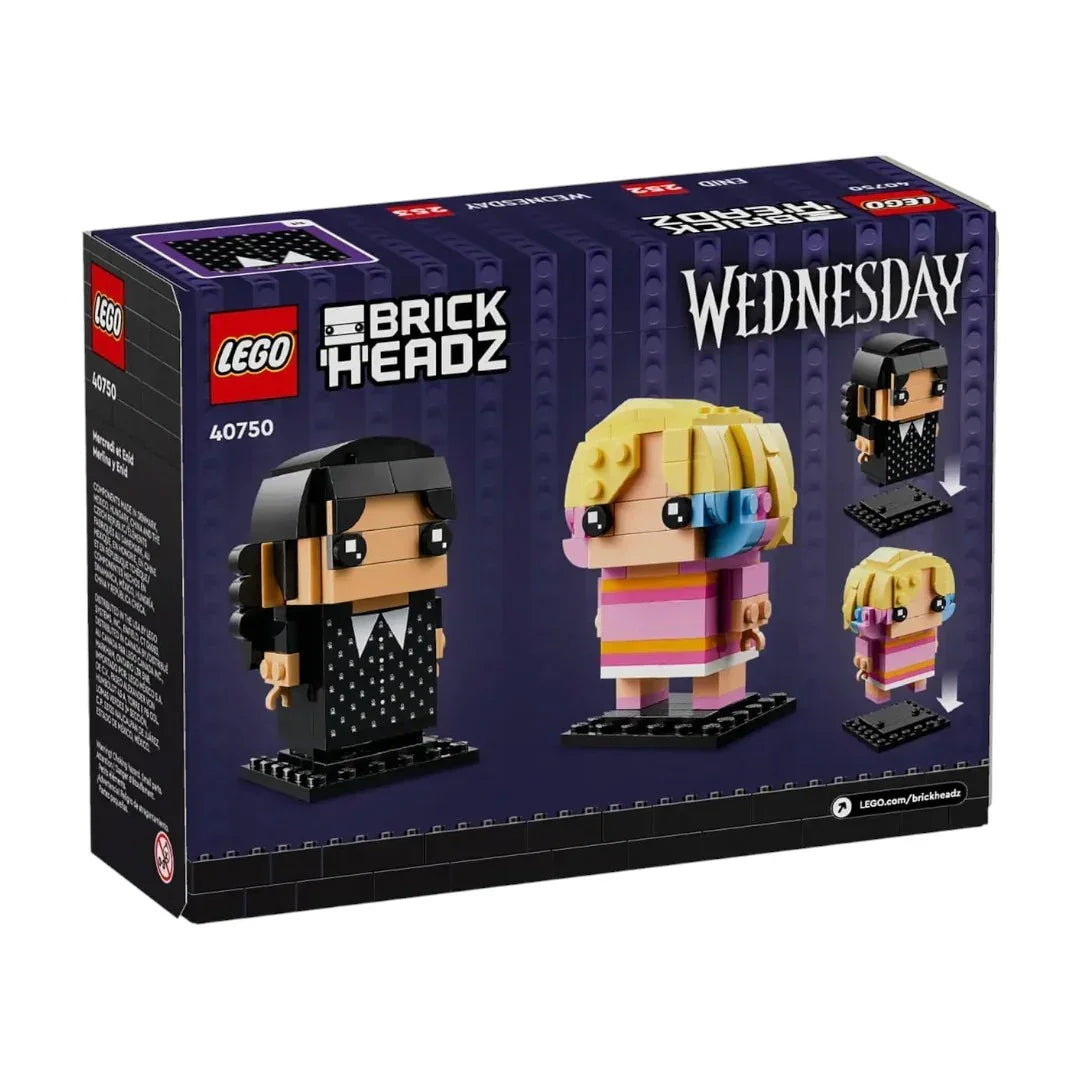 LEGO® 40750 BrickHeadz™ Wednesday & Enid | Collectible Building Set (239 Piece ) for Kids (Ages 10+)