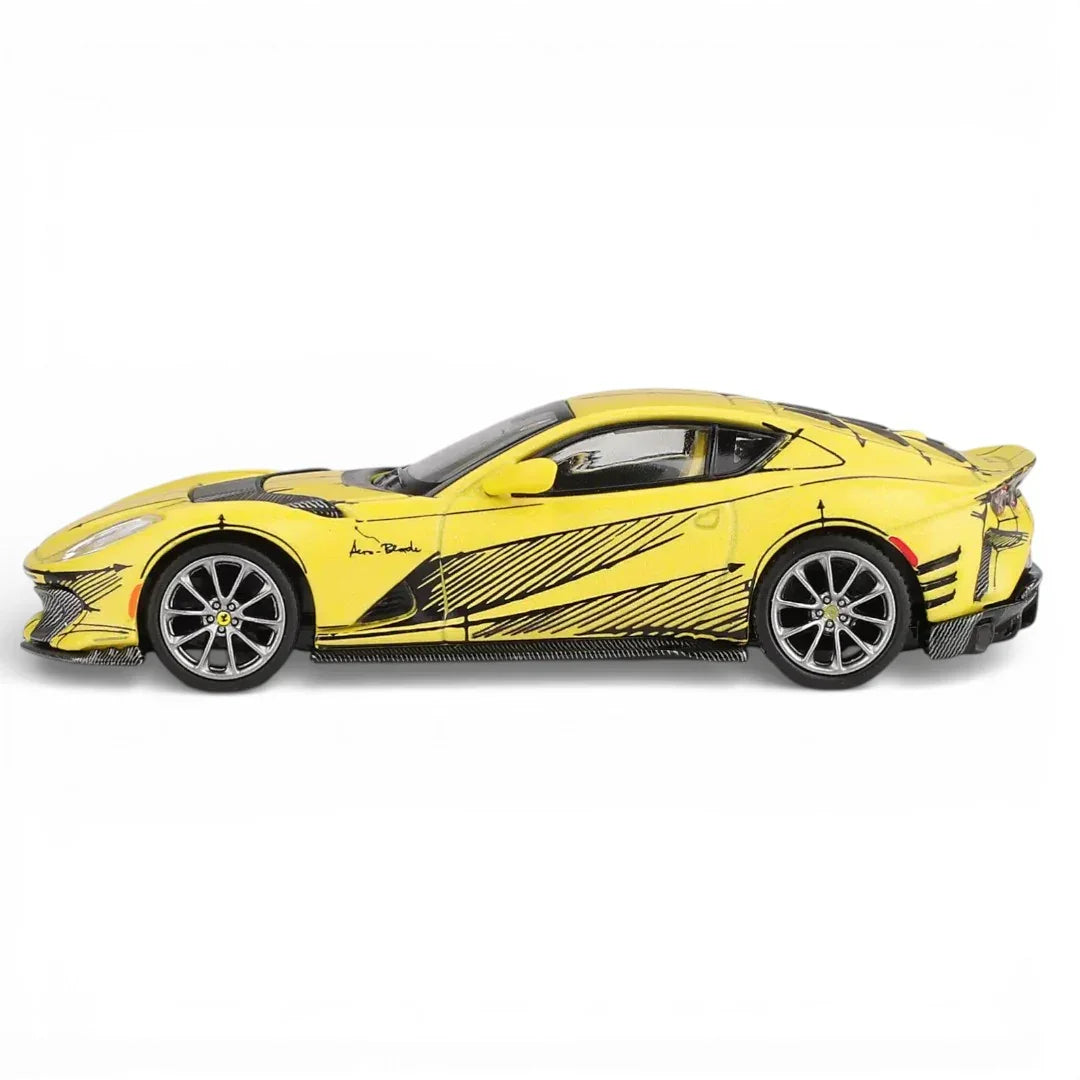 BBR Models 1:64 Scale Ferrari Yellow Limited Edition Diecast Car – Premium Collectible