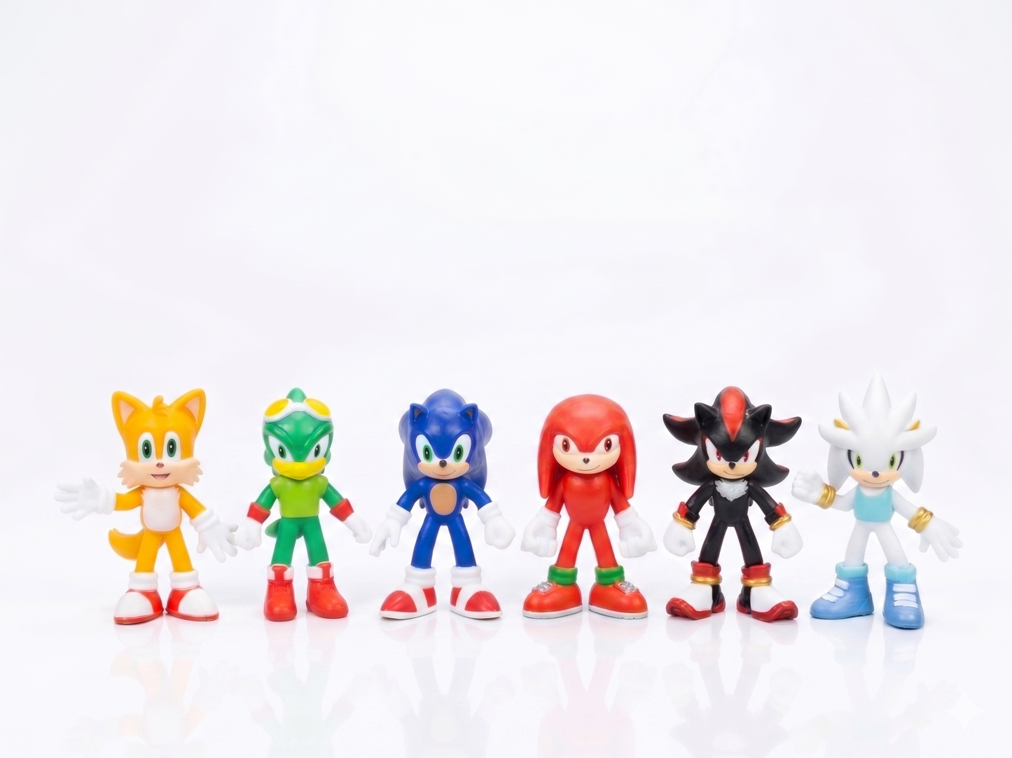 Sonic Prime 3 Action Figure Set – Sonic, Tails, Knuckles, Shadow, Silver & Jet Collectible Character Toys