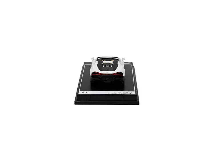 PosterCars 1:64 Bugatti Mistral – White – Acrylic Box | Hypercar League Collection #23 - Jaiman Toys