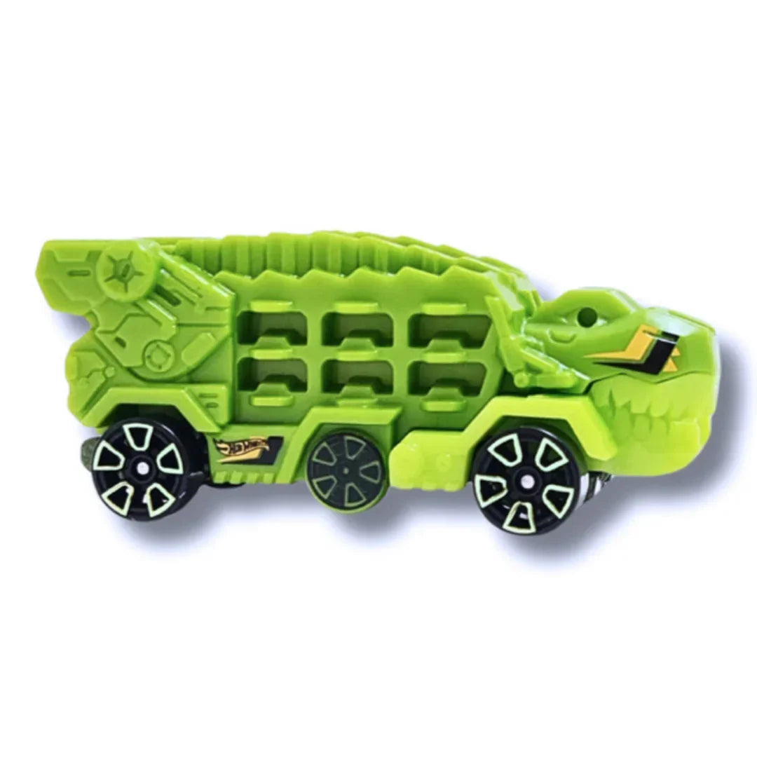 HOT WHEELS HYY90 ULTIMATE T-REX TRANSPORTER GREEN 156/250 LETS RACE SHOW - Jaiman Toys