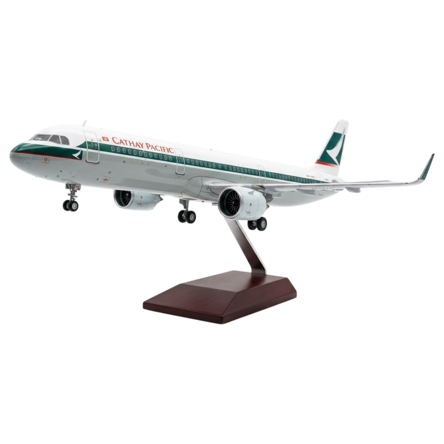A350 Cathay Pacific 100th Airways 1:142 Scale Diecast Aeroplane Display Model with LED Light | Premium Aircraft Replica with Display Stand