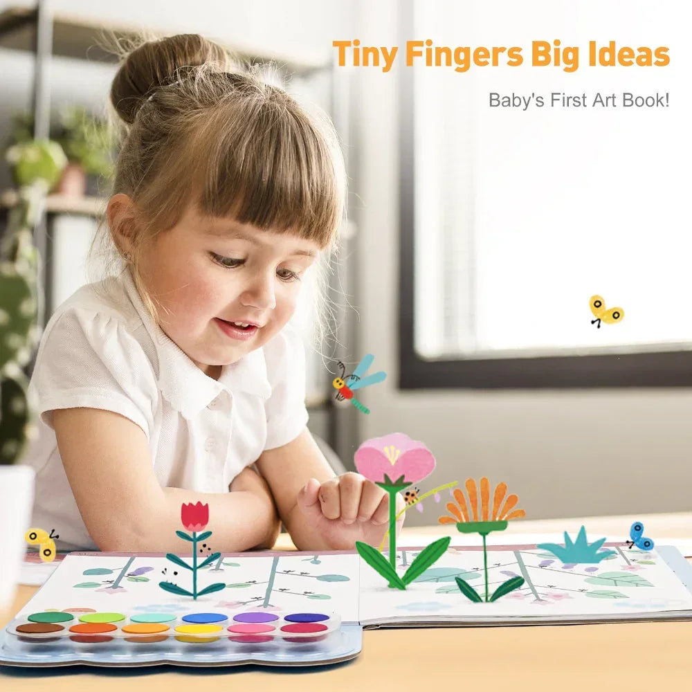 Jar Melo Finger Painting- A Lively Forest Book - Jaiman Toys