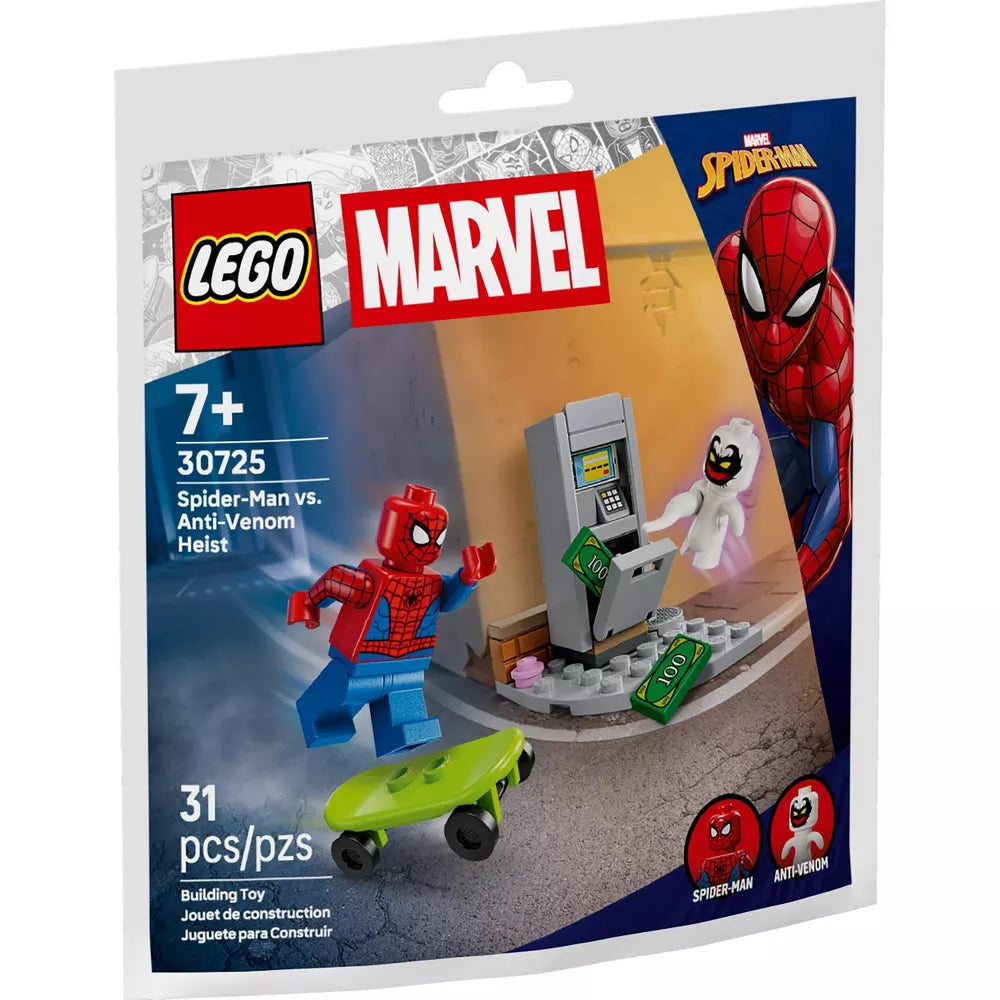 LEGO 30725 Marvel Spider-Man vs Anti-Venom Heist Building Set – 31 Pieces Superhero Toy