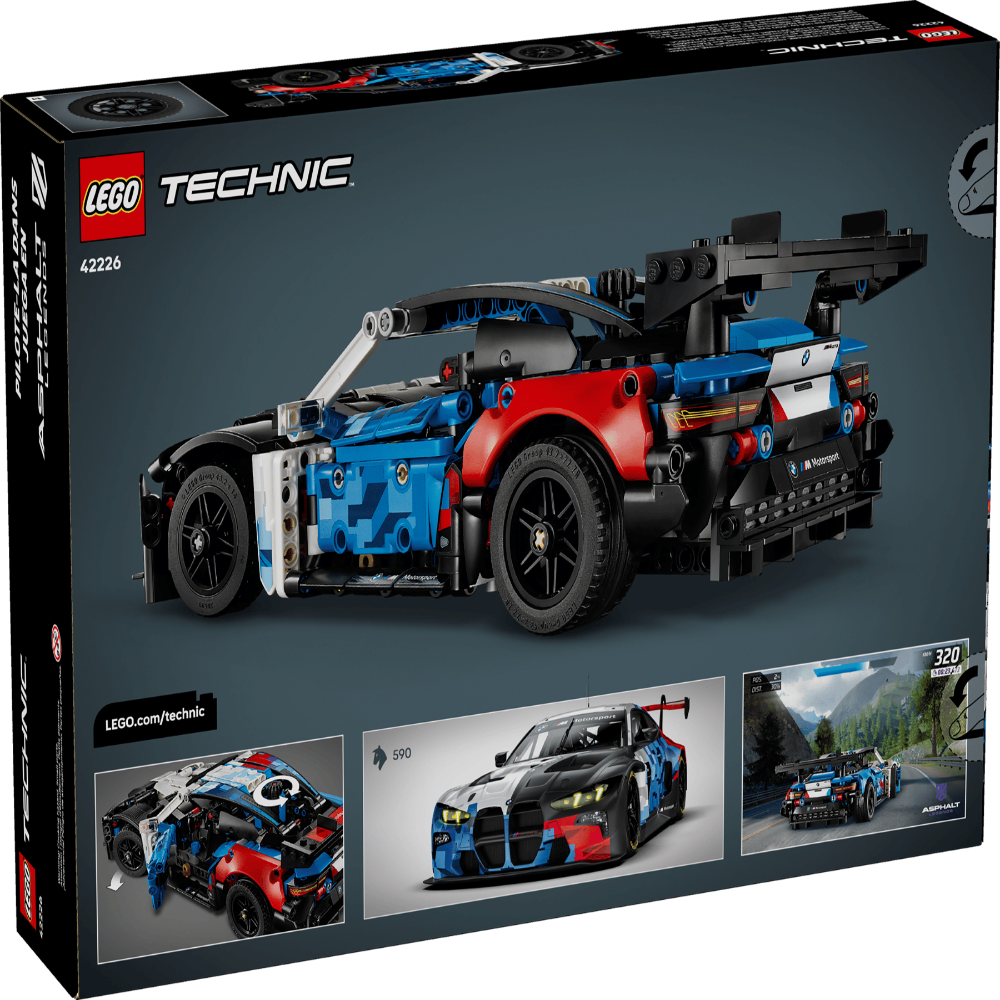 LEGO 42226 Technic BMW M4 GT3 EVO Building Set – BMW Motorsport Racing Car Model, 747 Pieces
